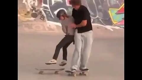 Skateboarder steals a child #shorts #funny #skateboarding