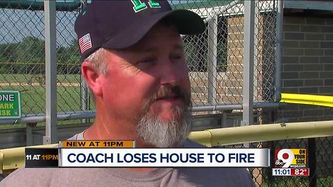 Harrison rallies behind coach after house fire