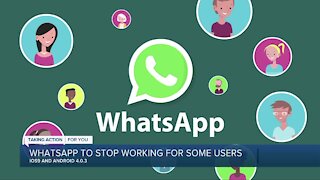 WhatsaApp to stop working for some users