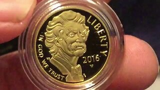 2016 Mark Twain Commemorative Gold Coin Unboxing
