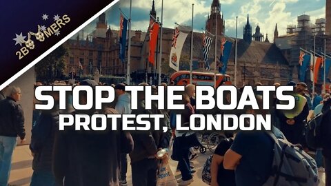 STOP THE BOATS PROTEST LONDON 24th SEPTEMBER 2022 - #djiaction3 #djiosmoaction