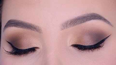 Soft Glam Brown Eye Makeup Tutorial | Winged Eyeliner