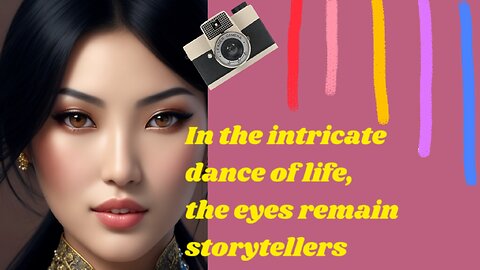 In the intricate dance of life, the eyes remain storytellers