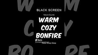 Warm and Cozy Bonfire Relax Sleep Study #shorts #blackscreen #whitenoise