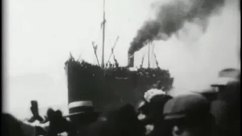 1897 S S Williamette leaving Seattle Washington for the Klondike Gold Rush
