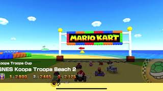 Mario Kart Tour - SNES Koopa Troopa Beach 2 Gameplay