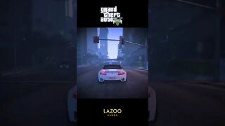 white car driving in GTA V short #gameplay #shorts #gta5 #lazoogames