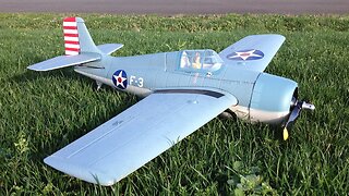 Parkzone F4F Wildcat WWII Warbird Scale Flight on a Nice Calm Day