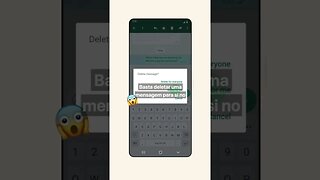 WhatsApp agora permite recuperar mensagens apagadas por engano #whatsapp #atualização #shorts