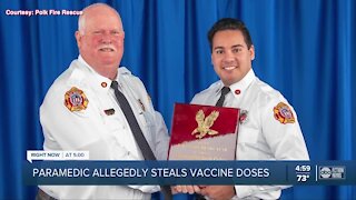 Polk Fire Rescue paramedic arrested in the theft of Moderna COVID-19 vaccine vials