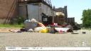 Trash piling up around Baltimore
