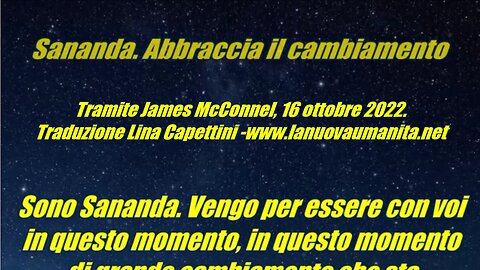 Sananda. Abbraccia il cambiamento