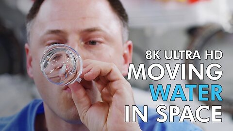 Moving Water in Space - 8K Ultra HD - Information Quality