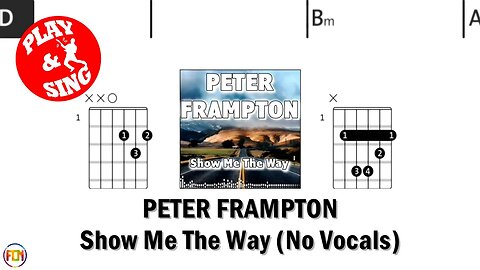 PETER FRAMPTON Show Me The Way FCN GUITAR CHORDS & LYRICS NO VOCALS