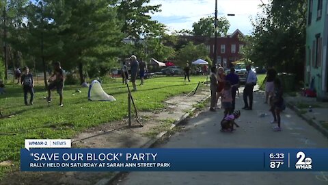 "Save Our Block" block party held in Poppleton