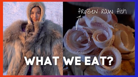 Yakutian Traditional Food_ raw horse meat, frozen fish and more!