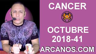 HOROSCOPO CANCER-Semana 2018-41-Del 7 al 13 de octubre de 2018-ARCANOS.COM