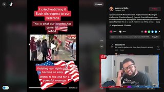 Crazy Liberals try to steal a Veteran's American Flag