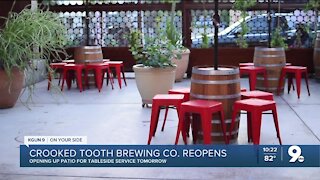 Crooked Tooth Brewing Co. reopens patio for dining services