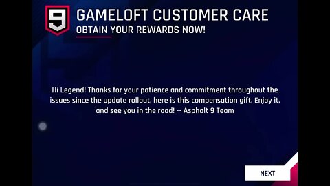 Claiming the 2nd Daily Compensation Gifts | Asphalt 9: Legends