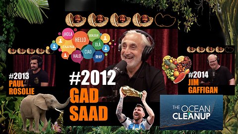 JRE #2012 Gab Saad & Subjects of #2013 Paul Rosolie & #2014 Jim Gaffigan