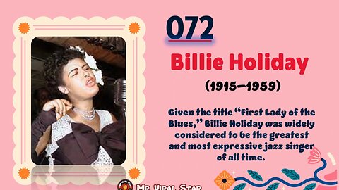Billie Holiday (1915–1959)| TOP 150 Women That CHANGED THE WORLD | Short Biography