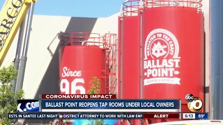 Ballast Point reopens tap rooms under local owners