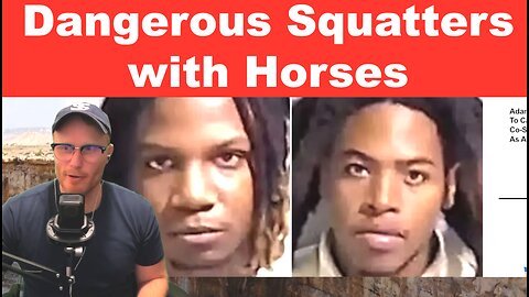Squatters take over 1,200 homes OPENING Strip Clubs and Horses!