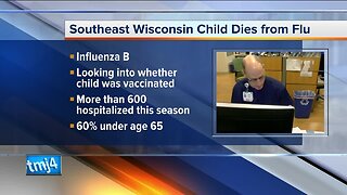 Wisconsin child dies from flu, Dept. of Health Services says