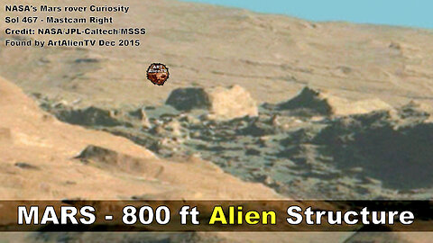 MARS City - 800 ft Alien Structure. ArtAlienTV 4K