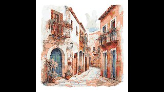 OLD TOWN Cross Stitch Pattern by Welovit | welovit.net | #welovit