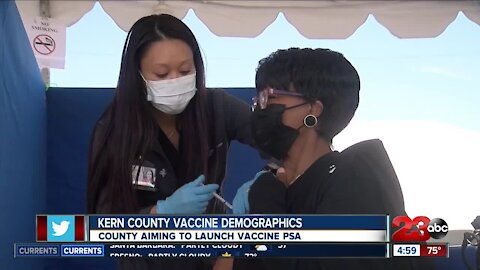 Kern County Vaccine Demographics: county aiming to launch vaccine PSA