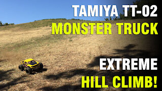 Tamiya TT-02 Extreme Hill Climb!