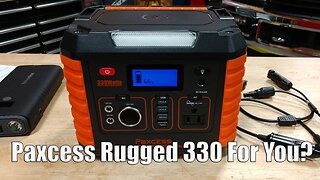 Watch Before You Buy! PAXCESS Rugged 330 Watt Portable Camping Power Station & Solar Panel Charger