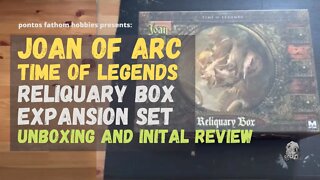Joan of Arc Boardgame - Reliquary Unboxing and initial reactions