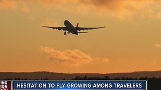 Hesitation to fly growing among travelers