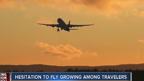 Hesitation to fly growing among travelers