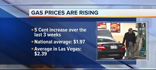 Gas prices are rising
