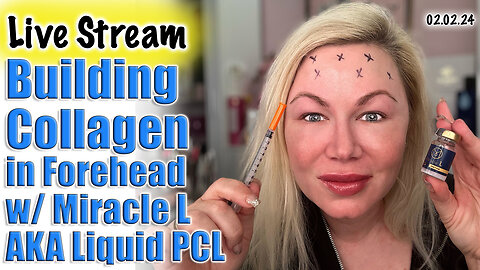 Live Build Collagen in Forehead with Miracle L, acecosm | Code Jessica10 saves you money