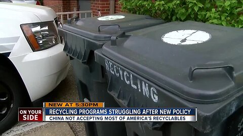 Recycling programs struggle after new policy