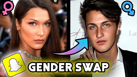 Models Gender Swap | Snapchat Filter ( Bella Hadid, Cara Delevingne, Miranda Kerr)