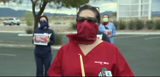 Las Vegas healthcare workers address PPE shortage