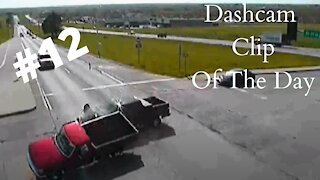Dashcam Clip Of The Day #12 - World Dashcam - Truck Fails To Stop At Red, Then Causes And Accident.