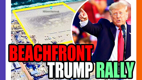 🔴LIVE: Beachfront Trump Rally Live followed by News Show 🟠⚪🟣