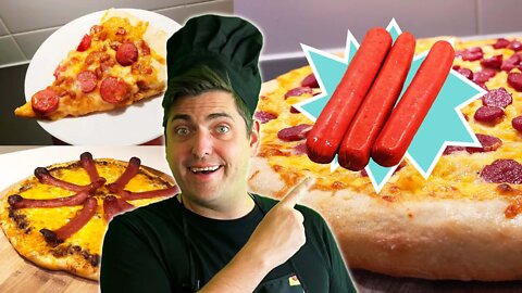 3 Hot Dog INSPIRED Pizzas | PIZZA FOR WEIRDOUGHS