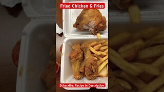 Fried Chicken & French Fries #cooking #food # Restaurant #viral #pakistan #subscribe #foodie #india