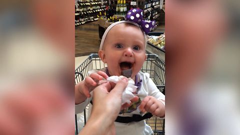 Baby Giggles After Discovering Chocolate For The First Time