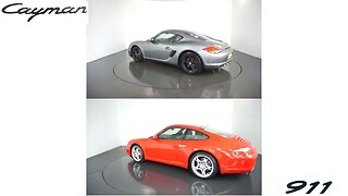 Porsche Cayman VS Porsche 911 360 Design Comparison Side by Side #porsche #911 #porsche cayman