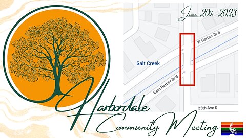Community Meeting. The Harbordale Neighborhood Association June 20th, 2023