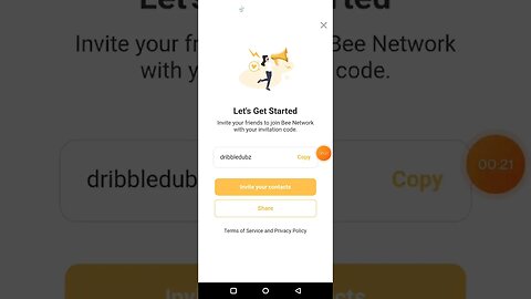 Bee network app reminder about red button